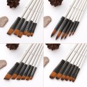 24pcs Draw Paint Brushes Set Kit Artist Paintbrush Round Brushes with Nylon Hair for Artist Acrylic Aquarelle Watercolor Gouache Face Painting for Great Art Drawing Supplies for Painter Students