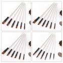 24pcs Draw Paint Brushes Set Kit Artist Paintbrush Round Brushes with Nylon Hair for Artist Acrylic Aquarelle Watercolor Gouache Face Painting for Great Art Drawing Supplies for Painter Students