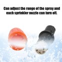 20pcs Small Size Plastic Adjustable Sprayer Nozzles Suits Garden Water Cooling Spray Sprinkler Nozzle Suit Drip Irrigation Pipe Equipment with Hose Connector