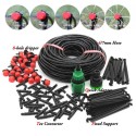 25MDIY Drip Irrigation System Automatic Watering Garden Hose Micro Drip Watering Kits with Adjustable Drippers