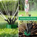 Garden Sprinkler Multi-Tips Lawn Sprinkler Head Nozzle 12 Flexible Spray Nozzles 360 Degree Rotating Lawn Sprinkler Outdoor Garden Patio Water Sprayer Gardening Watering System