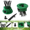 Garden Sprinkler Multi-Tips Lawn Sprinkler Head Nozzle 12 Flexible Spray Nozzles 360 Degree Rotating Lawn Sprinkler Outdoor Garden Patio Water Sprayer Gardening Watering System