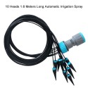 Automatic Irrigation Spray 10 Heads 1.6 Meters Long Drip Irrigation Pipe Irrigation System for Garden Watering