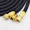 100ft Flexible Garden Water Hose Expandable Water Hose Nozzle with 10 Adjustable Watering Spray Patterns Brass Fittings Connectors for Watering Garden Cleaning Washing