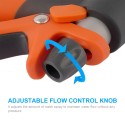 Garden Hose Nozzle Spray Nozzle Gun with 8 Adjustable Watering Patterns Anti-Slip High Pressure Water Nozzle for Watering Garden Cleaning Car Wash Pets Shower