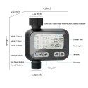 Smart Irrigation Water Timer Controller Waterproof & Programmable Automatic Watering Timer for 3 Independent Modes Outdoor Garden Parterre