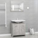 Bathroom Furniture Set Concrete Grey Chipboard