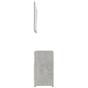 Bathroom Furniture Set Concrete Grey Chipboard