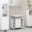 Bathroom Cabinet White 60x32x53.5 cm Chipboard