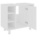 Bathroom Cabinet White 60x32x53.5 cm Chipboard