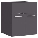 Sink Cabinet Grey 41x38.5x46 cm Chipboard