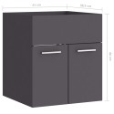 Sink Cabinet Grey 41x38.5x46 cm Chipboard