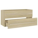 Sink Cabinet Sonoma Oak 100x38.5x48 cm Chipboard