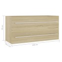 Sink Cabinet Sonoma Oak 100x38.5x48 cm Chipboard