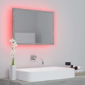 LED Bathroom Mirror Concrete Grey 60x8.5x37 cm Chipboard