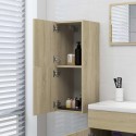 Bathroom Cabinet Sonoma Oak 30x30x80 cm Chipboard