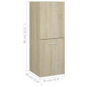 Bathroom Cabinet Sonoma Oak 30x30x80 cm Chipboard