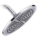 9.5 Inch Rain Showerhead High Pressure Shower Head G1/2 Adjustable Bathroom Shower Head Spray Showerhead Stainless Steel Polished Chrome Bath Rain Round Shower Head Replacement