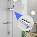 Adjustable Shower Head Holder For Slide Bar Rail Head Bracket Holder Handheld Shower Head Holder Bracket 360 Degree Rotation Sprayer Holder Polished Chrome