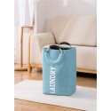 Foldable Hand-held Linen Laundry Basket For Household Laundry  Light Grey