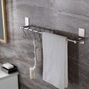 Towel Rack Towel Shelf Stainless Steel Towel Bar Hanger Storage Organizer Stainless Steel Wall Mount Bathroom Towel Bar