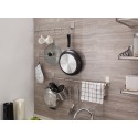 Towel Rack Towel Shelf Stainless Steel Towel Bar Hanger Storage Organizer Stainless Steel Wall Mount Bathroom Towel Bar