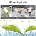 Soap Dish with Suction Cup Base Shower Soap Holder Bathroom Tub Draining Water Soap Box Soap Case Kitchen Sink Counter Soap Case