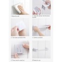 Towel Bar Bath Towel Clothes Hanger Nail-free Wall Mount Towel Rack Holder for Bathroom Kitchen Towel Storage Self