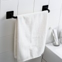 Towel Bar Bath Towel Clothes Hanger Nail-free Wall Mount Towel Rack Holder for Bathroom Kitchen Towel Storage Self