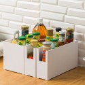 Desktop Storage Bin Home Freezer Organizers Food Storage Bin Kitchen Storage Container for Kitchen Cabinet Pantry Organization