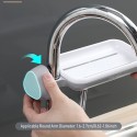 Kitchen Sponge Holder Brush Soap Organizer Rotatable Faucet Storage Rack Sink Caddy Sponge Holder Detachable Shower Tray Drainer Shelf