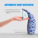 300mL Automatic Soap Dispenser Infrared Hand-free Touchless Soap Dispenser Dish Liquid Lotion Gel Shampoo Chamber Auto Hand Soap Dispenser for Bathroom Kitchen