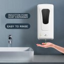 Fengjie Bathroom Touchless Hand Soap Machine Wall-mounted Foam Sanitizer Spray Hand Hygiene Automatic Sensor Hand Cleaner Induction Soap Dispenser Machine 1000ML (Batteries not included)