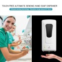 Fengjie Bathroom Touchless Hand Soap Machine Wall-mounted Foam Sanitizer Spray Hand Hygiene Automatic Sensor Hand Cleaner Induction Soap Dispenser Machine 1000ML (Batteries not included)