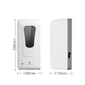 Fengjie Bathroom Touchless Hand Soap Machine Wall-mounted Foam Sanitizer Spray Hand Hygiene Automatic Sensor Hand Cleaner Induction Soap Dispenser Machine 1000ML (Batteries not included)