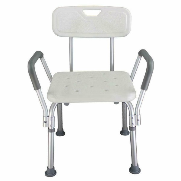 Adjustable Height Elderly Bath Tub Shower Chair Bench Stool Seat Non-slip