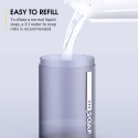 320mL Automatic Foam Soap Dispenser with Temperature & Power Display Infrared Hand-free Touchless Soap Dispenser Foam Lotion Gel Auto Hand Soap Dispenser for Bathroom Kitchen USB Rechargeable