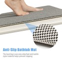 24 x 16 Inch Shower Mat Non Slip Bathtub Mat Water Absorbent Door Mat Quick Drying PVC Loofah Bathmat Machine-Washable for Bathroom Bedroom Kitchen