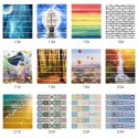 6 Pcs/Set 3D Landscape Self-adhesive Stairs Risers Stickers Mural Staircase Stickers Wallpaper Decor