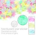 100Pcs Gorgeous Night-luminous Fluorescent Glow Stars Stickers Home Decor Wall Sticker for Kids Bedroom