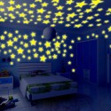 100Pcs Gorgeous Night-luminous Fluorescent Glow Stars Stickers Home Decor Wall Sticker for Kids Bedroom