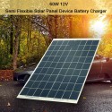 60W 12V Semi Flexible Solar Panel Device Battery Charger (for 60W devices)