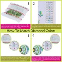 DIY 5D Diamond Painting Clock with Watch Movement Kit Special-shaped Diamond Embroidery Home Decor