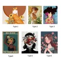 12*16 Inch DIY 5D Diamond Painting Kit Women Girl Pattern Full Drill Diamond Painting Acrylic Rhinestone Mosaic Painting Craft Home Wall Decoration Gift Frameless