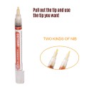 Wood Burning Pen Chemical Pyrography Marker Pen Safe Tool for DIY Projects Wood Painting   Reversible Fine Tip with Oblique Head and Round Head Upgrade Version