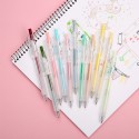 9 Color Gel Ink Pens Set Retractable Drawing Gel Pens 0.5mm Pen Lead for Journaling Writing Note Taking Coloring School Office Home Stationery Supplies