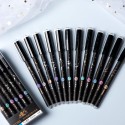 12pcs Constellation Erasable Gel Pens 0.5mm Black Ink Pen Smooth Writing for Student Note Taking Office School Stationary Supplies