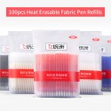 100pcs Heat Erasable Fabric Refills High Temperature Disappearing Ink Fabric Markers Marking for Embroidery Cross Stitch Handicarft Needlework Tailors Sewing Quilting and Dressmaking