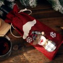 Christmas Wine Bottle Bag Santa Claus Snowman Wine Bottle Cover Christmas Gift Decorations Supplies