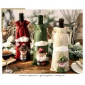 Christmas Wine Bottle Bag Santa Claus Snowman Wine Bottle Cover Christmas Gift Decorations Supplies